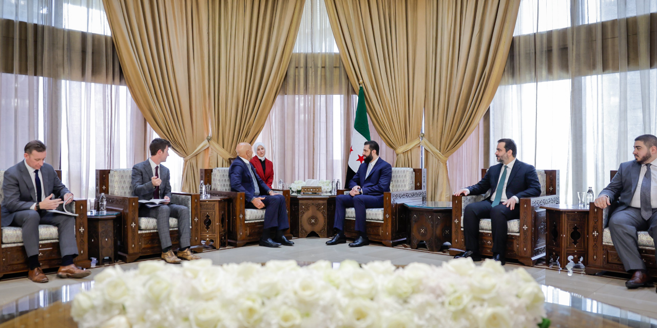 Şam hükümeti ve Tom Barrack görüşmesinden kareler 1